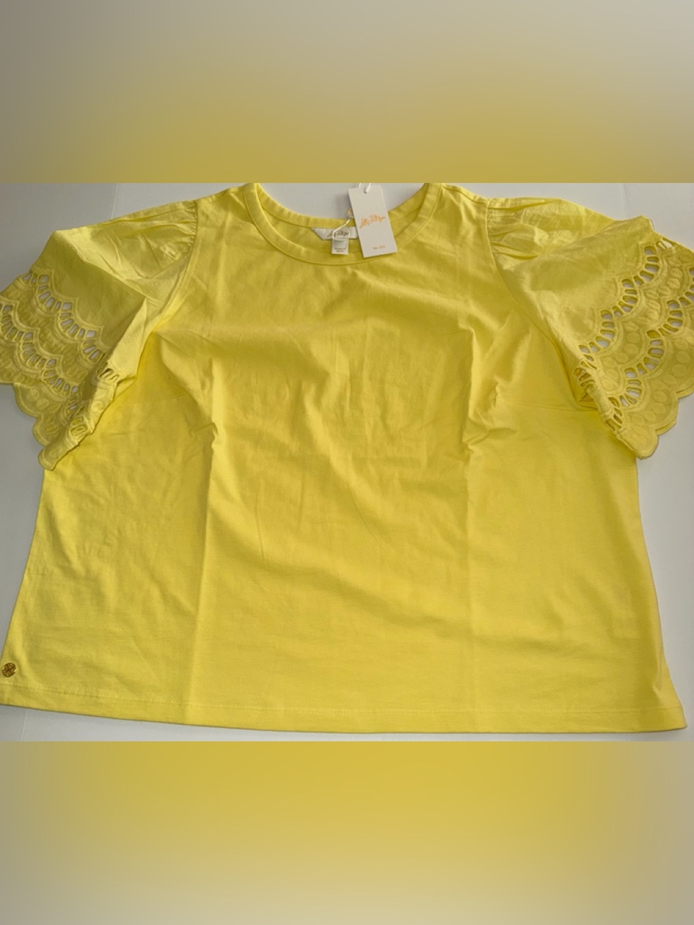 NWT Lilly Pulitzer Sebene Eyelet Knit Top